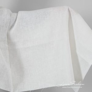 Naturhvit rent linstoff