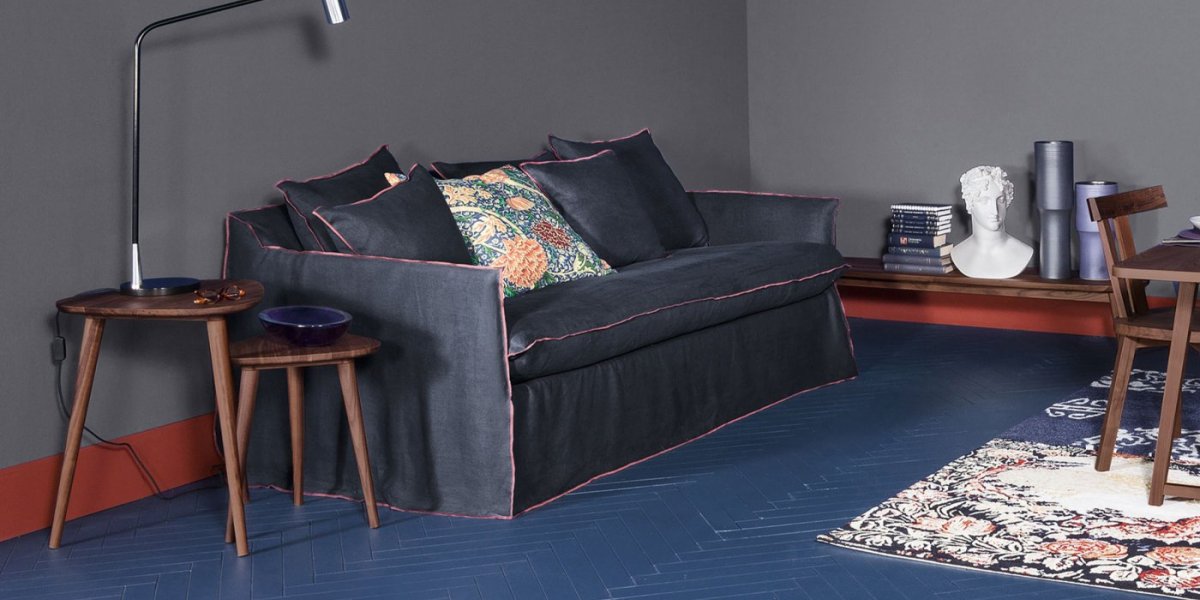 Gervasoni Ghost 13. Sovesofa – Lino Bianco. 180x96cm - Image 5